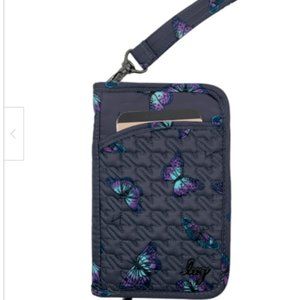 Lug North/South Wallet w/ RFID - Tandem SE  Butterfly Grey